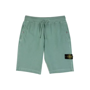 STONE ISLAND Logo Patch Drawstring Bermuda Shorts