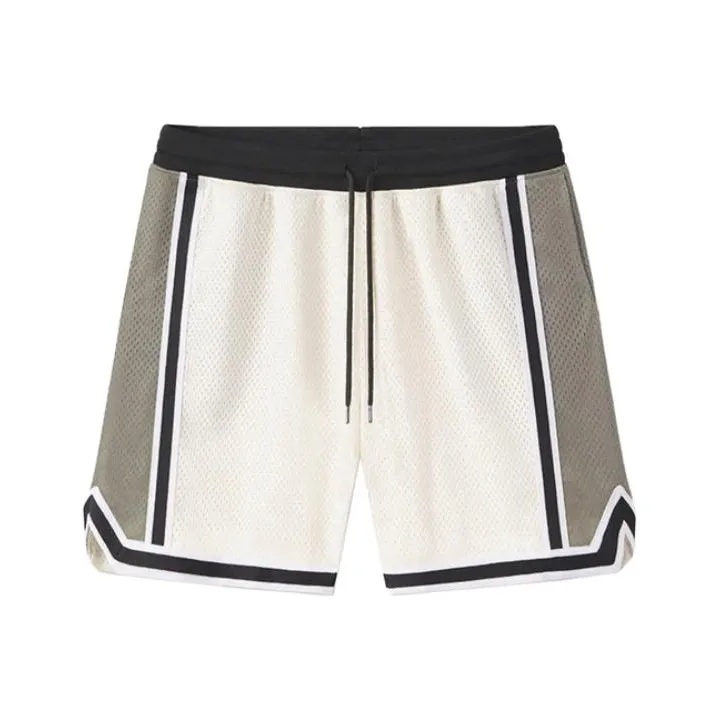 John Elliott Drawstring waist Stripe trim Shorts-0