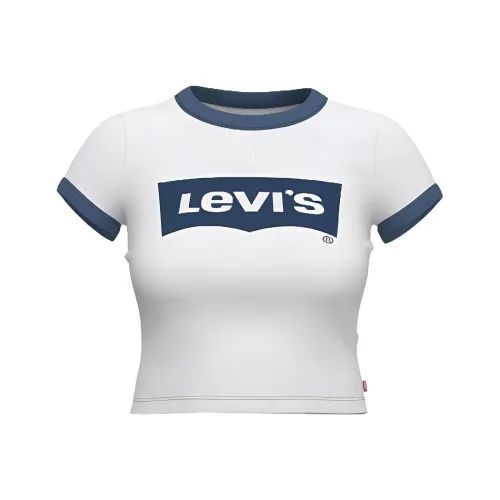Levis Crop Tops Women's White