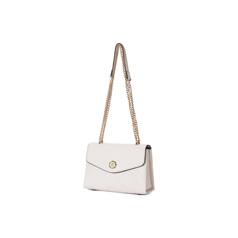 Dubaolu Polyurethane Envelope Bag, Shoulder Bag, Crossbody Bag Medium Size Women's Gray White/Ecru/Black-16
