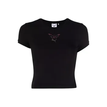 PUMA ACTIVE ESS Crop Tops Women's Black