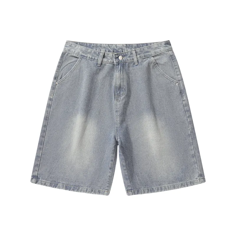 Ghost Mask Denim Shorts Unisex-6