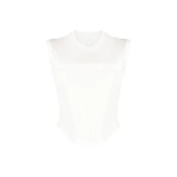 DION LEE Ribbed Corset Top