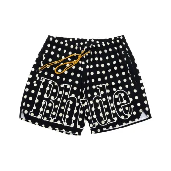 RHUDE Logo Polka Dot Swim Shorts