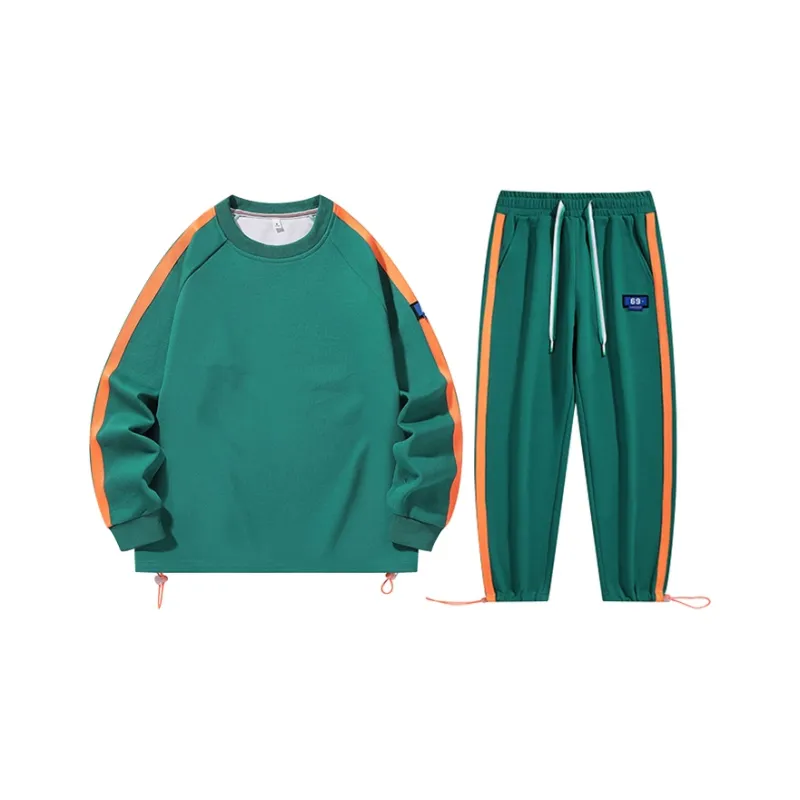 Green Forest Sweatshirt Sets Unisex-5