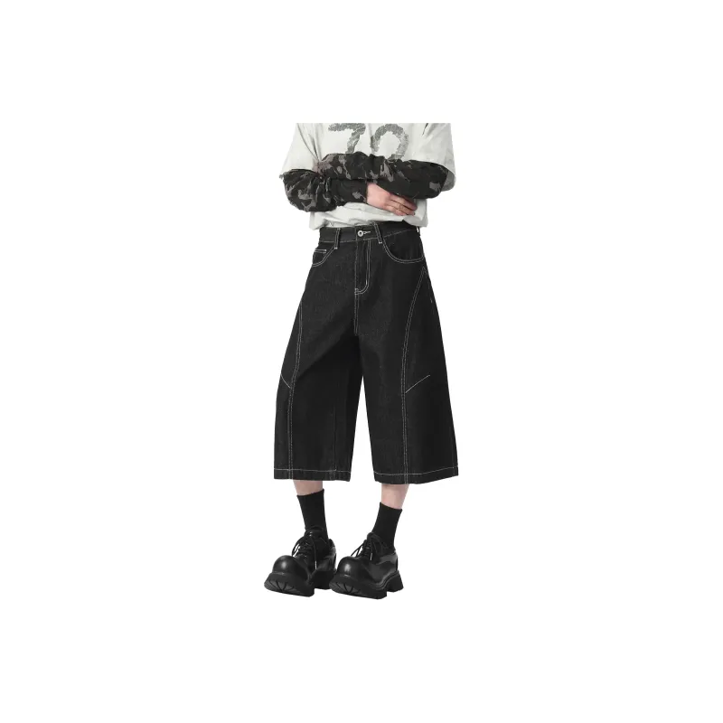 Pepe The Frog Denim Shorts Unisex Original Denim Black-0