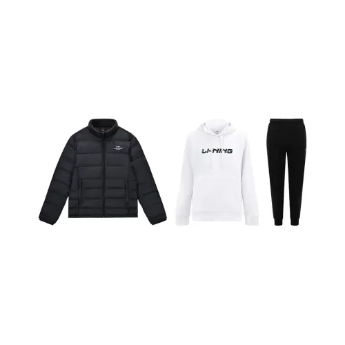 LiNing Table Tennis Series Casual Sportswear Unisex Black+White+Black