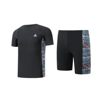 PEAK Men'swimwear Men's Black Silver