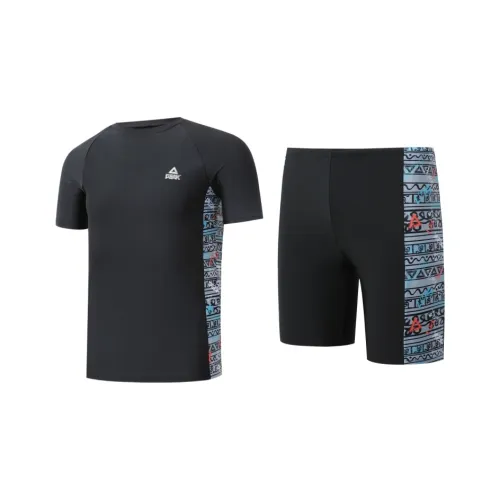 PEAK Men'swimwear Men's Black Silver