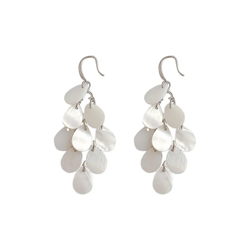 NATURALLYJOJO 925 Sterling Silver Earrings Women's White-0