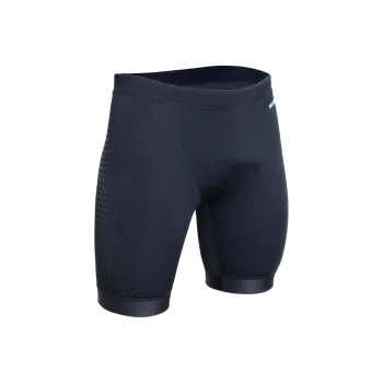DECATHLON Fiti Black Hexagon Swimming Shorts Men's Black