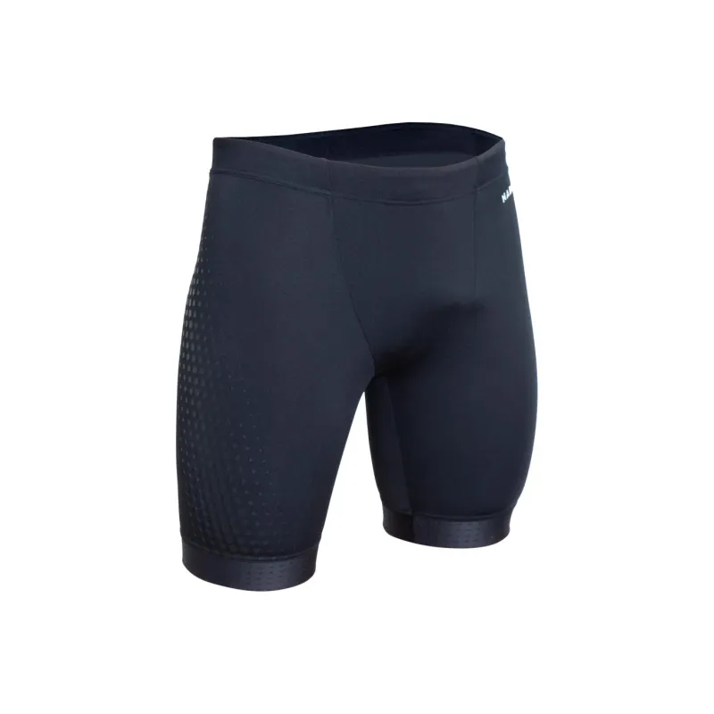 DECATHLON Fiti Black Hexagon Swimming Shorts Men's Black-0
