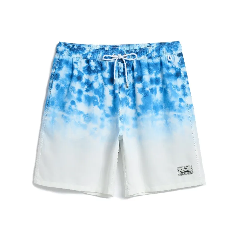 GAILANG Beach Shorts Men's Blue White-0