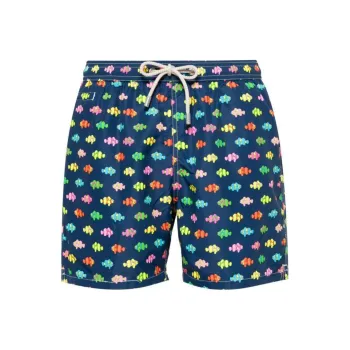 MC2 SAINT BARTHELEMY Beach Shorts Men's Marine Blue