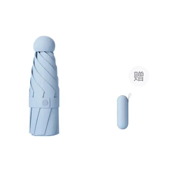 QUANPINWU Five Fold Sun Umbrella Portable UV Protection Mini Sun Protection Capsule Umbrella For Sunny Days