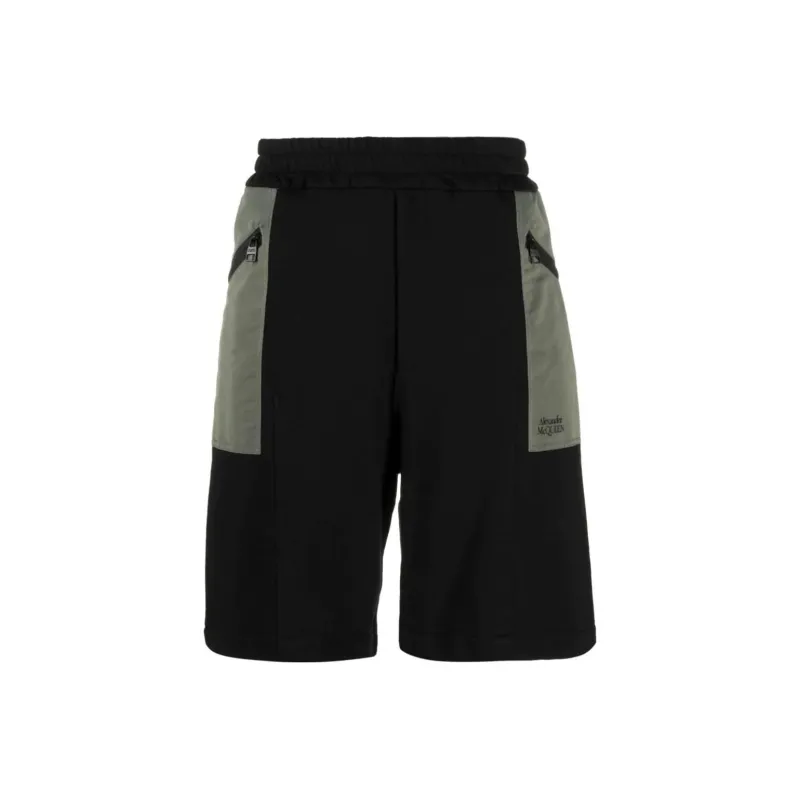 Alexander McQueen Two tone Elasticated Track Shorts-0