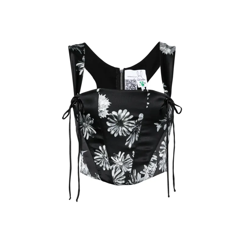NATASHA ZINKO Floral print Corset Top-0