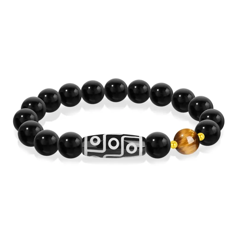 Cuz Strange Intention Obsidian Bracelets Unisex-1