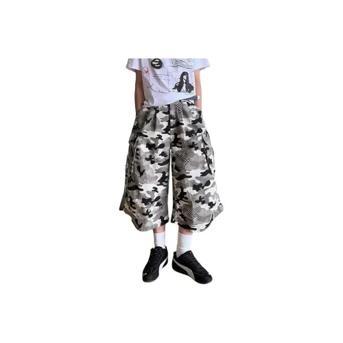MGXEK Denim Shorts Unisex Camouflage