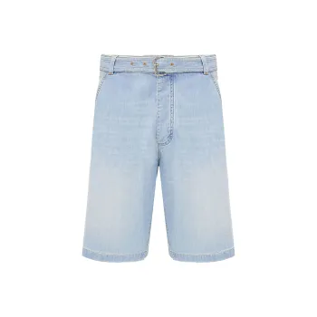 Bottega Veneta Belted Denim Shorts