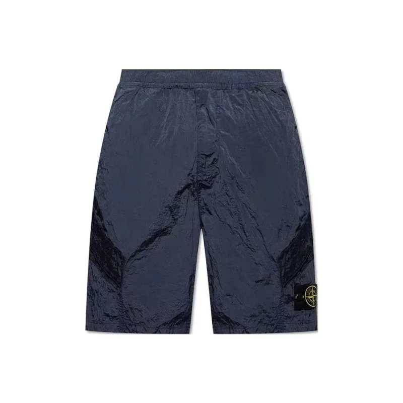 STONE ISLAND Logo Patch Elasticated Waist Shorts-0
