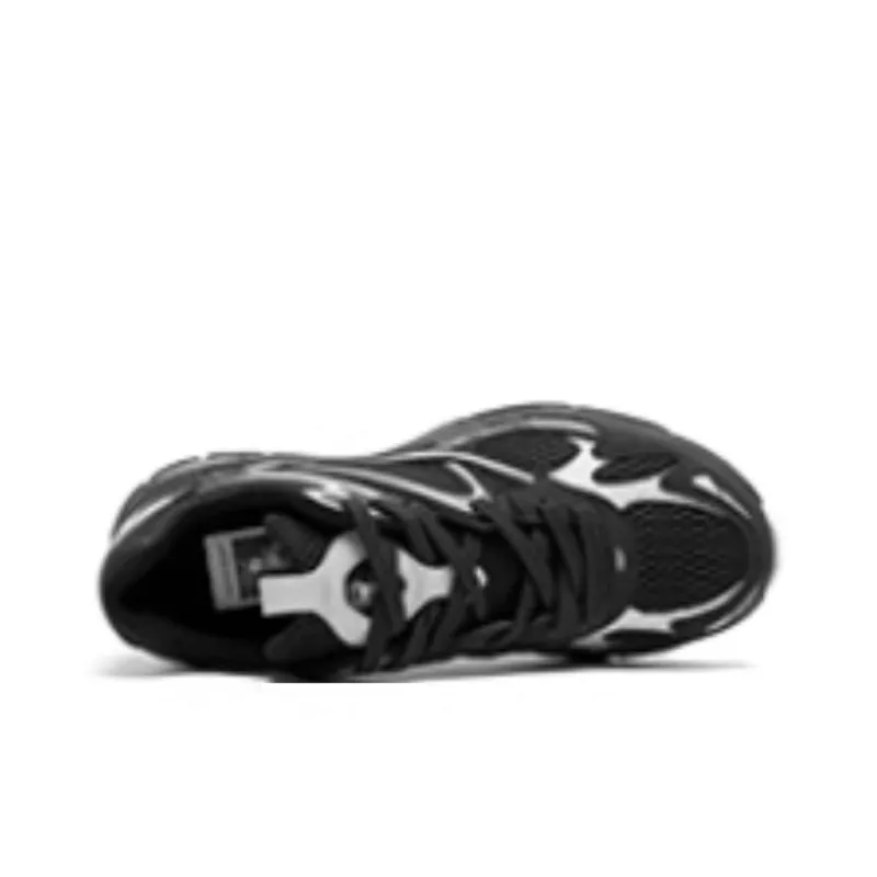 QIAODAN Anti Slip And Wear Resistant Coverage Low Top Casual Shoes Women's Black Silver-3