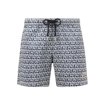 Moncler Monogram Printed Swimming Shorts