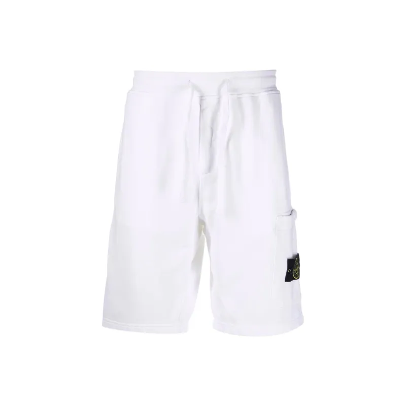 STONE ISLAND Logo patch Track Shorts-0