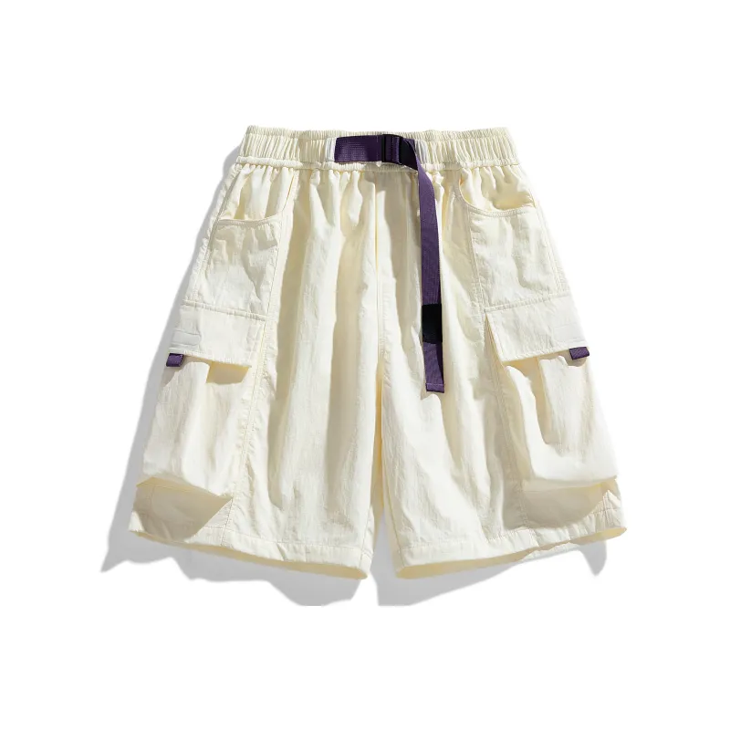 PUCCA Casual Shorts Unisex Apricot-5