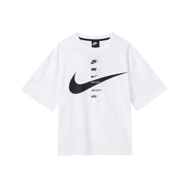 Nike T Shirts Women's White-0