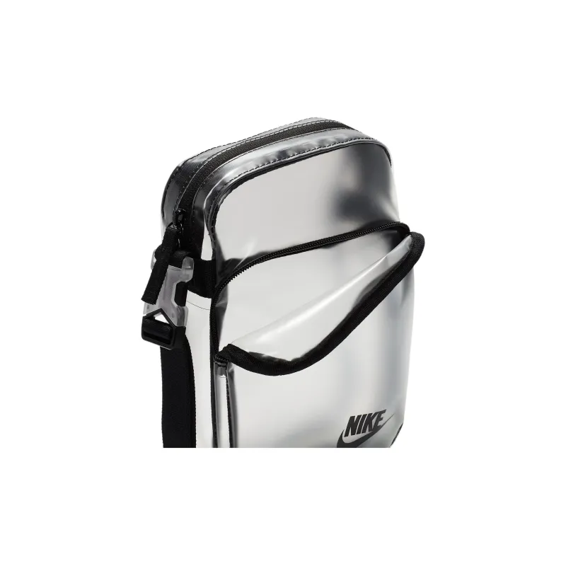 Nike Heritage Polyurethane Crossbody Bag Unisex Black-4