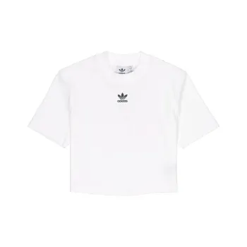 Adidas Originals ADICOLOR ESSENTIALS RIB Crop Tops Women's White