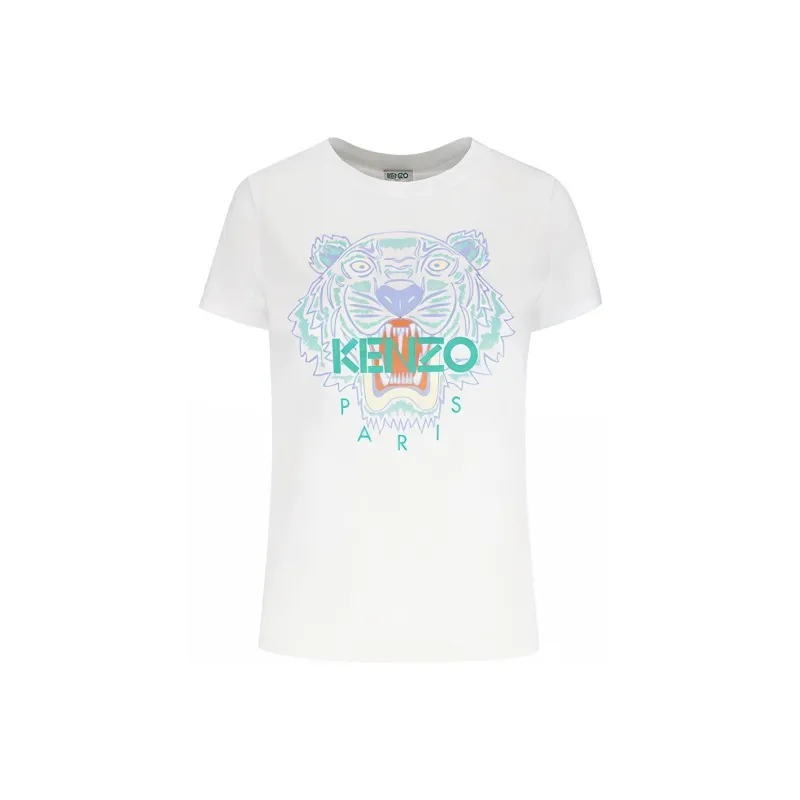 KENZO Classic Tiger Head Regular T Shirt Women's White-0