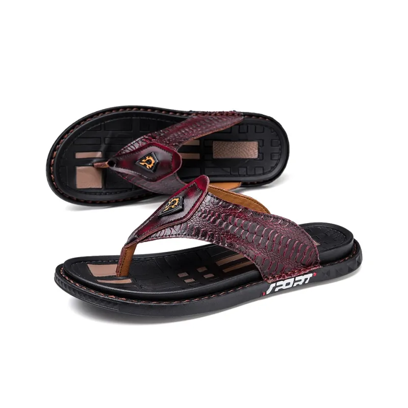Shiozawa Rubber Sole Stitching Slip Resistant Quick Dry Flip Flops Men's-8