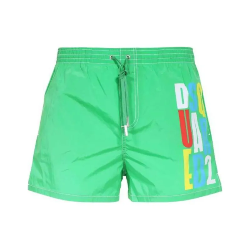 DSQUARED 2 Logo Printed Drawstring Swim Shorts-0