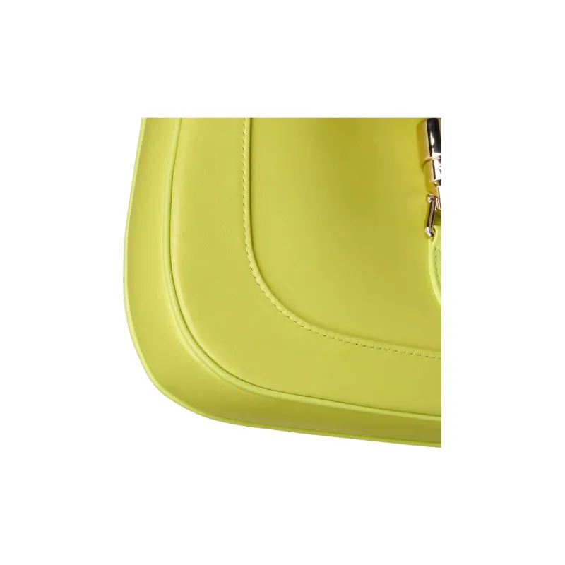 GUCCI Jackie 1961 Leather One Shoulder Handbag Small Size Women's Emerald Green-6