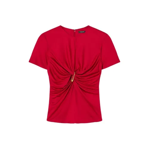 VERSACE Safety Pin Gathered Top