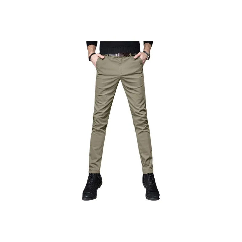 Devanro Casual Pants Men's Army Green-6