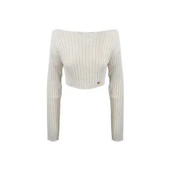 BALMAIN FW21 Fitted Sweater Women's White