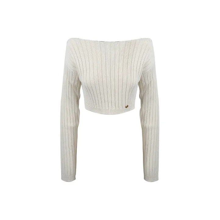 BALMAIN FW21 Fitted Sweater Women's White-0