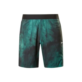 Reebok Ts Epic Aop Ltwt Short Casual Shorts Men's Midnight Pine Green