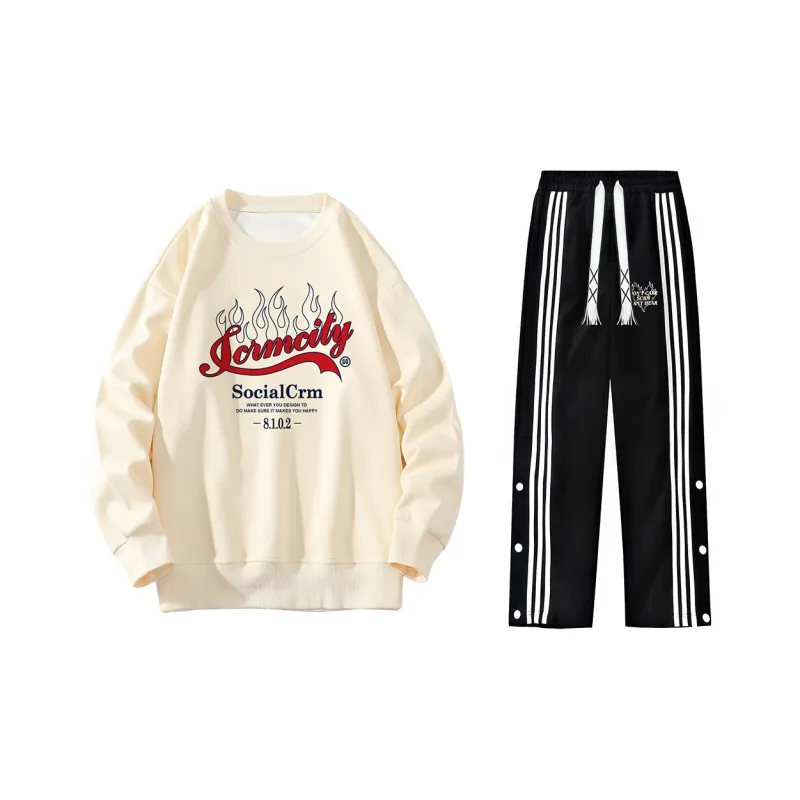 SCRM Straight Set Spring Autumn And Winter Unisex-4