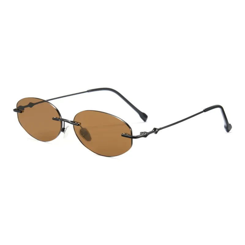 CYXUS Metal Oval Sunglasses Unisex-10