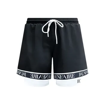 BALNEAIRE Swimming Shorts Men's Cool Black And White