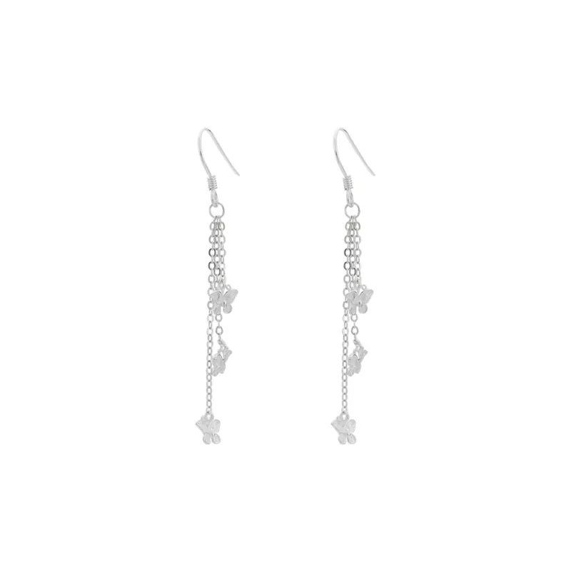 CLARKIA FLOWER S999 Fine Silver Earrings Women's-0