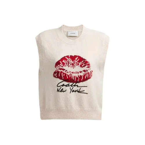 COACH SS24 Tank Tops Women's White
