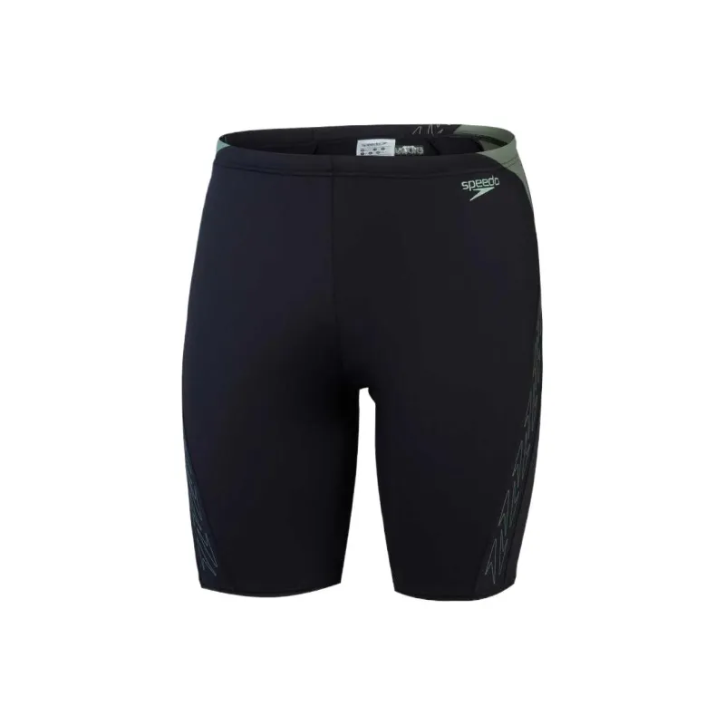 Speedo Adult Pace Cap Black Swimming Shorts Men Gray-0