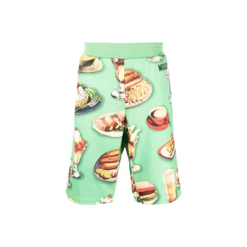 MOSCHINO Sports Shorts Men Green