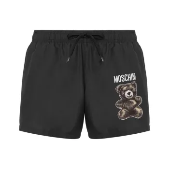 MOSCHINO Teddy Bear Printed Drawstring Swimsuit