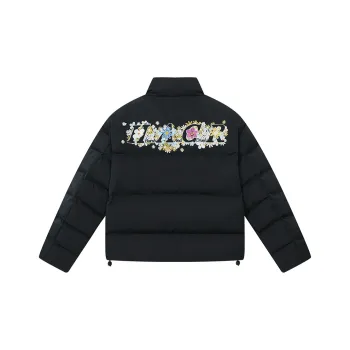 HARSH AND CRUEL Puffer Jacket Unisex Black